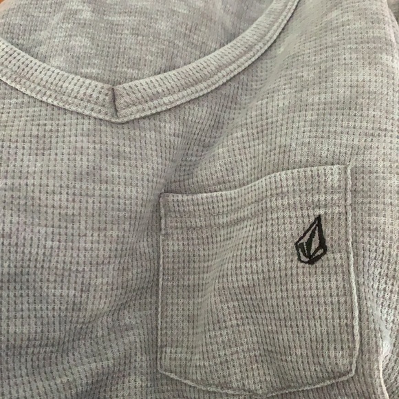 Volcom Thermal Long-sleeved, V-neck Tee Shirt - Picture 4 of 4